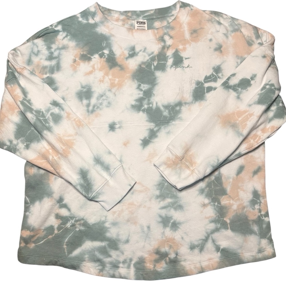 PINK Victoria's Secret Pastel Tie-Dye Top - Picture 1 of 11